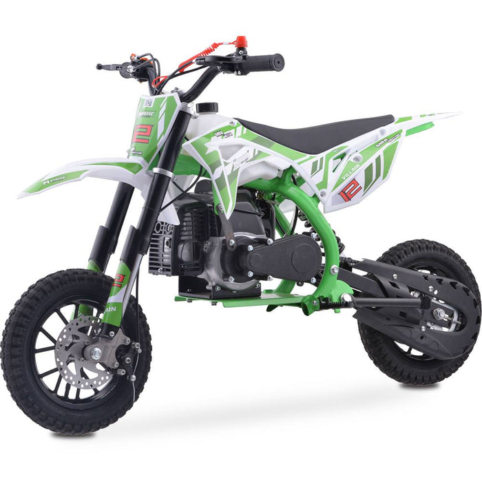 MotoTec Villain 52cc 2-Stroke Kids Gas Dirt Bike | My Garage Supplies