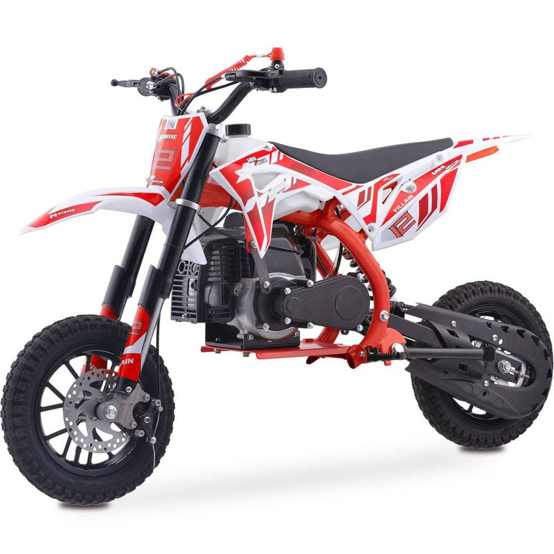 MotoTec Villain 52cc 2-Stroke Kids Gas Dirt Bike | My Garage Supplies