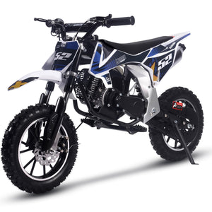 MotoTec Warrior 52cc 2-Stroke Kids Gas Dirt Bike | My Garage Supplies