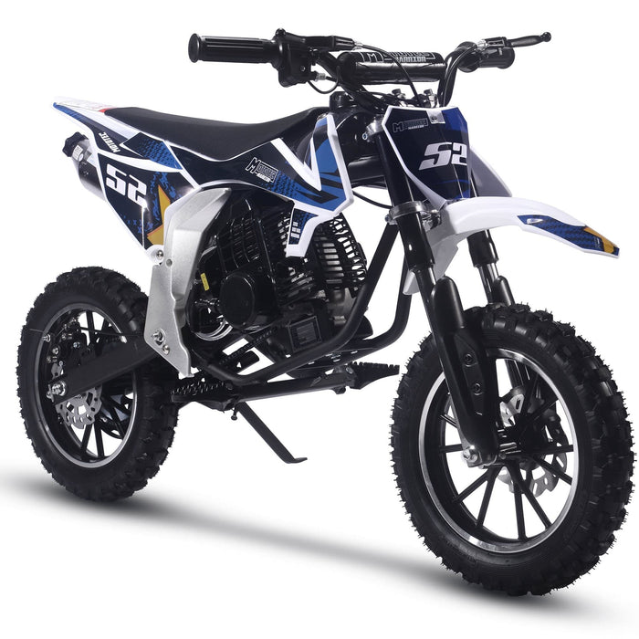 MotoTec Warrior 52cc 2-Stroke Kids Gas Dirt Bike | My Garage Supplies