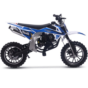 MotoTec Warrior 52cc 2-Stroke Kids Gas Dirt Bike | My Garage Supplies