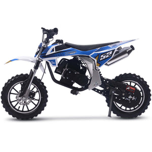 MotoTec Warrior 52cc 2-Stroke Kids Gas Dirt Bike | My Garage Supplies