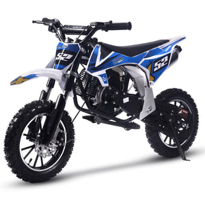 MotoTec Warrior 52cc 2-Stroke Kids Gas Dirt Bike | My Garage Supplies