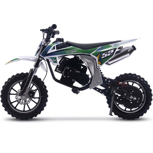 MotoTec Warrior 52cc 2-Stroke Kids Gas Dirt Bike | My Garage Supplies