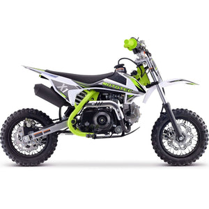 MotoTec X1 110cc 4-Stroke Gas Dirt Bike Green | My Garage Supplies
