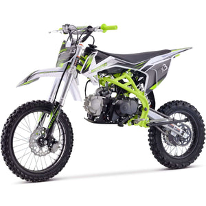 MotoTec X3 125cc 4-Stroke Gas Dirt Bike Green | My Garage Supplies