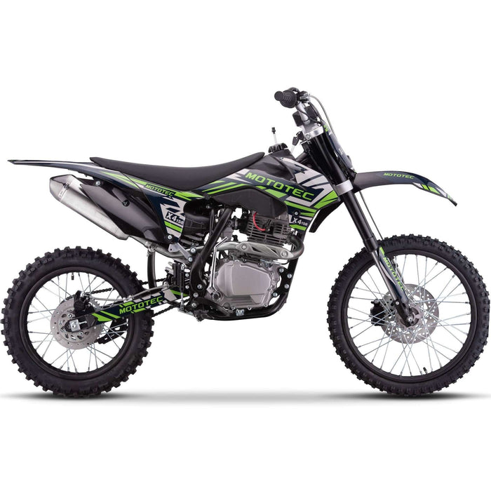 MotoTec X4 150cc 4-Stroke Gas Dirt Bike Black | My Garage Supplies