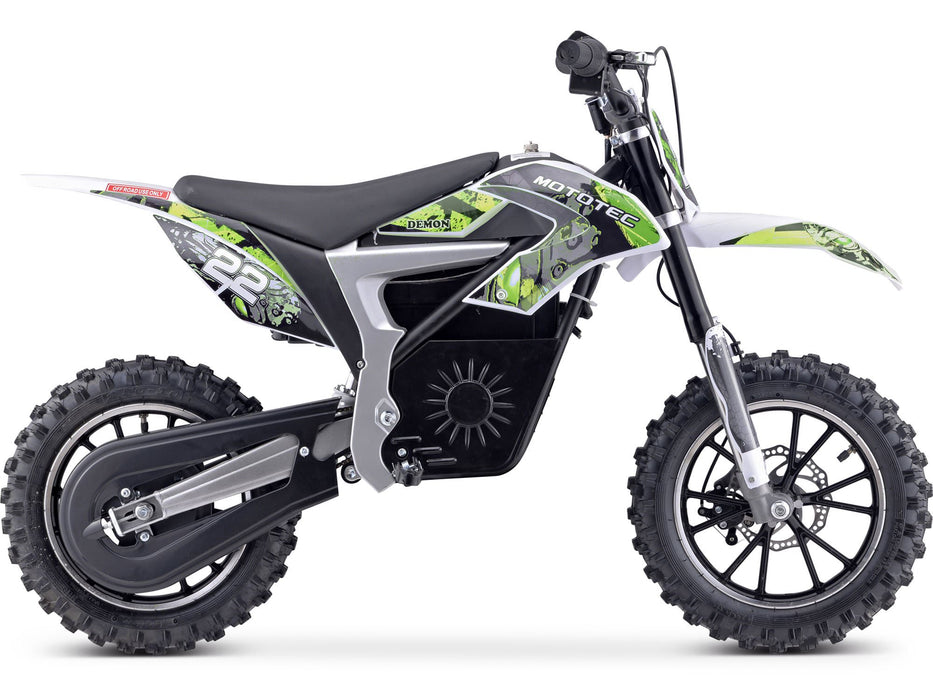 MotoTec 36v 500w Demon Electric Dirt Bike Lithium | My Garage Supplies