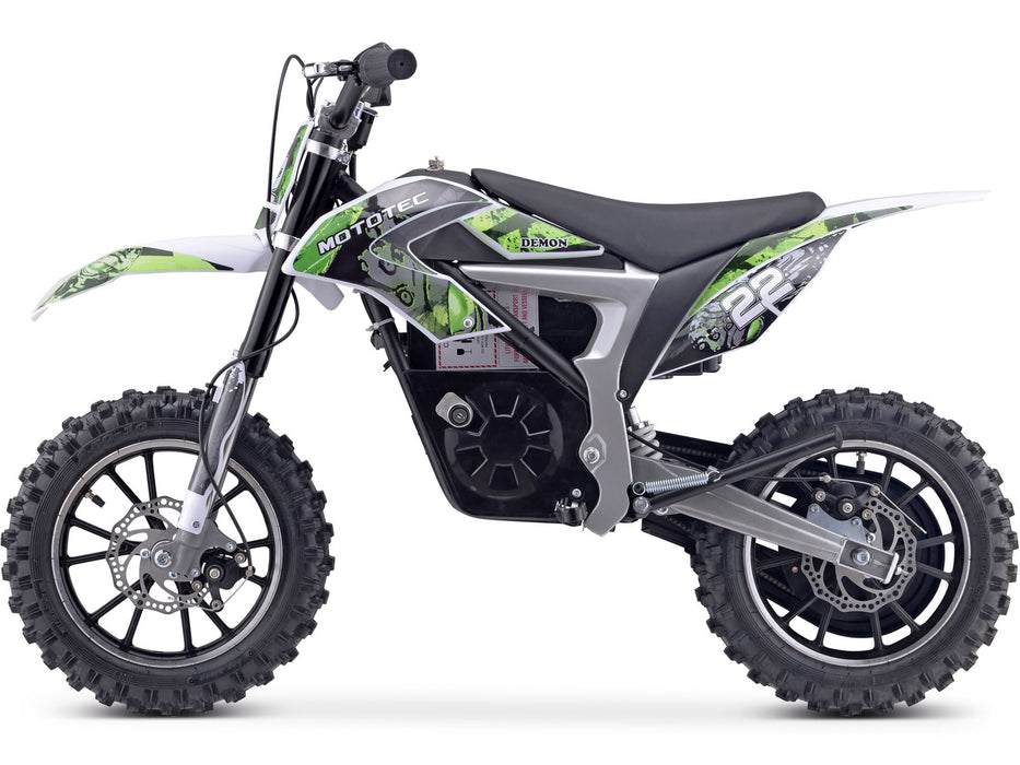 MotoTec 36v 500w Demon Electric Dirt Bike Lithium | My Garage Supplies