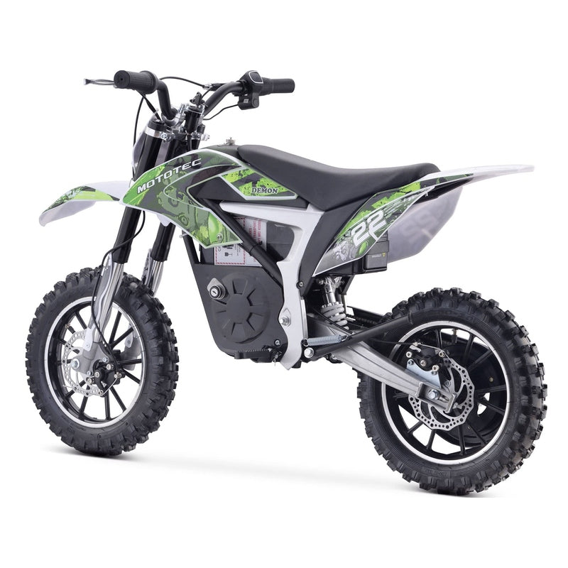 MotoTec 36v 500w Demon Electric Dirt Bike Lithium | My Garage Supplies