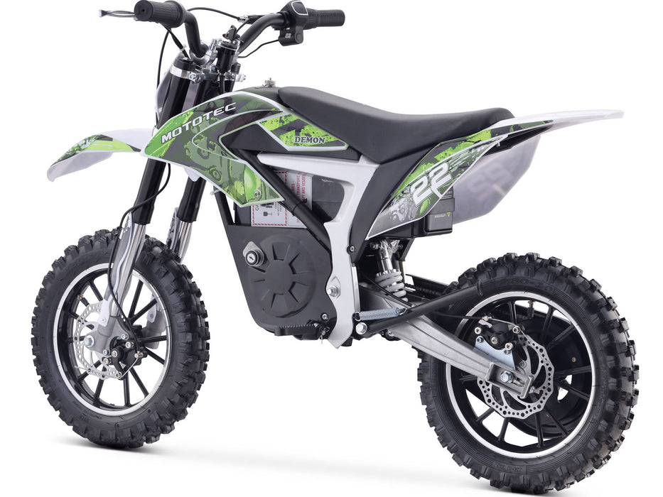 MotoTec 36v 500w Demon Electric Dirt Bike Lithium | My Garage Supplies