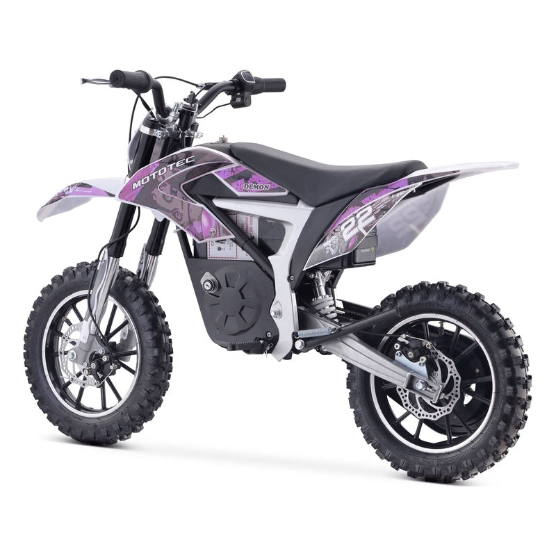 MotoTec 36v 500w Demon Electric Dirt Bike Lithium | My Garage Supplies
