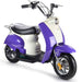 MotoTec 24v Electric Moped Purple | My Garage Supplies