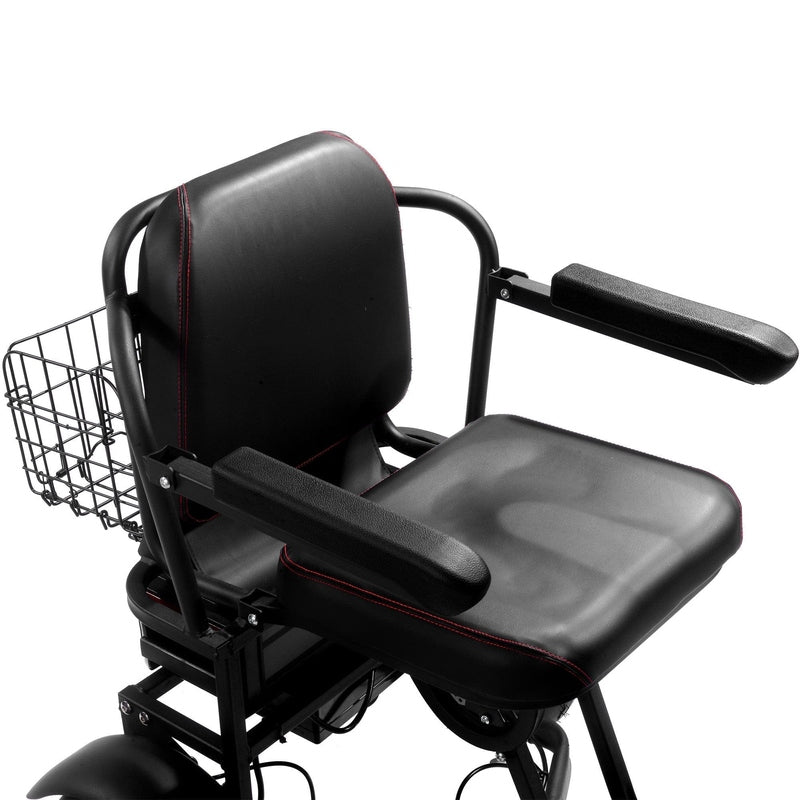 MotoTec Folding Mobility Electric Trike 48v 1000w Dual Motor Lithium Black | My Garage Supplies