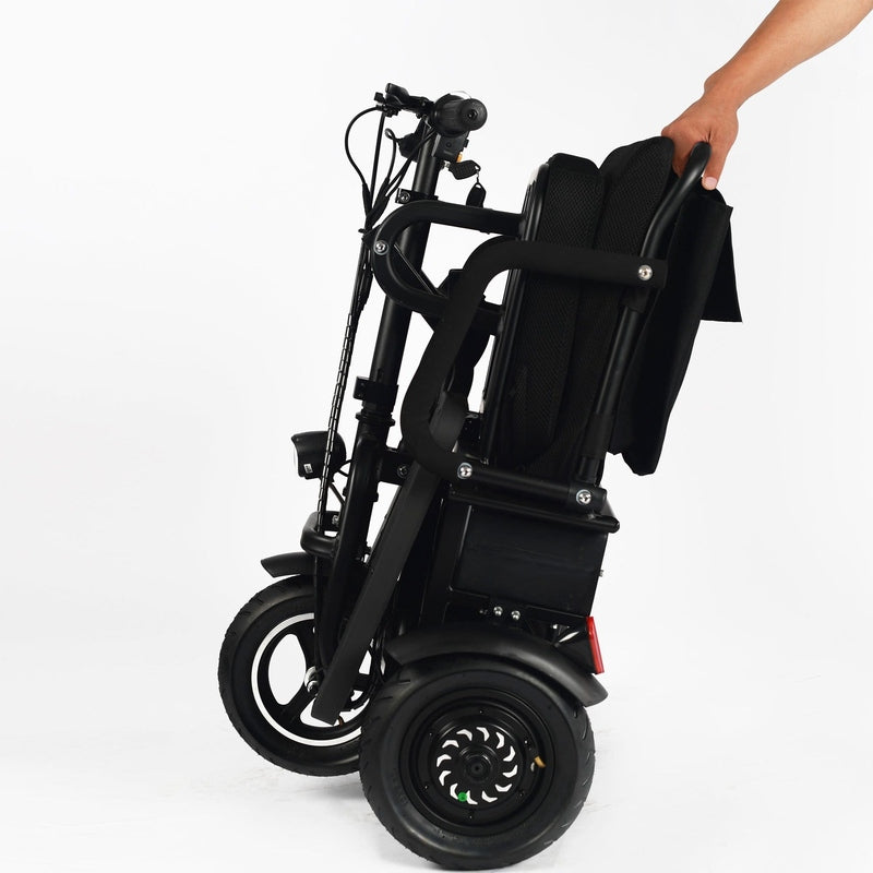 MotoTec Folding Mobility Electric Trike 48v 700w Dual Motor Lithium Black | My Garage Supplies