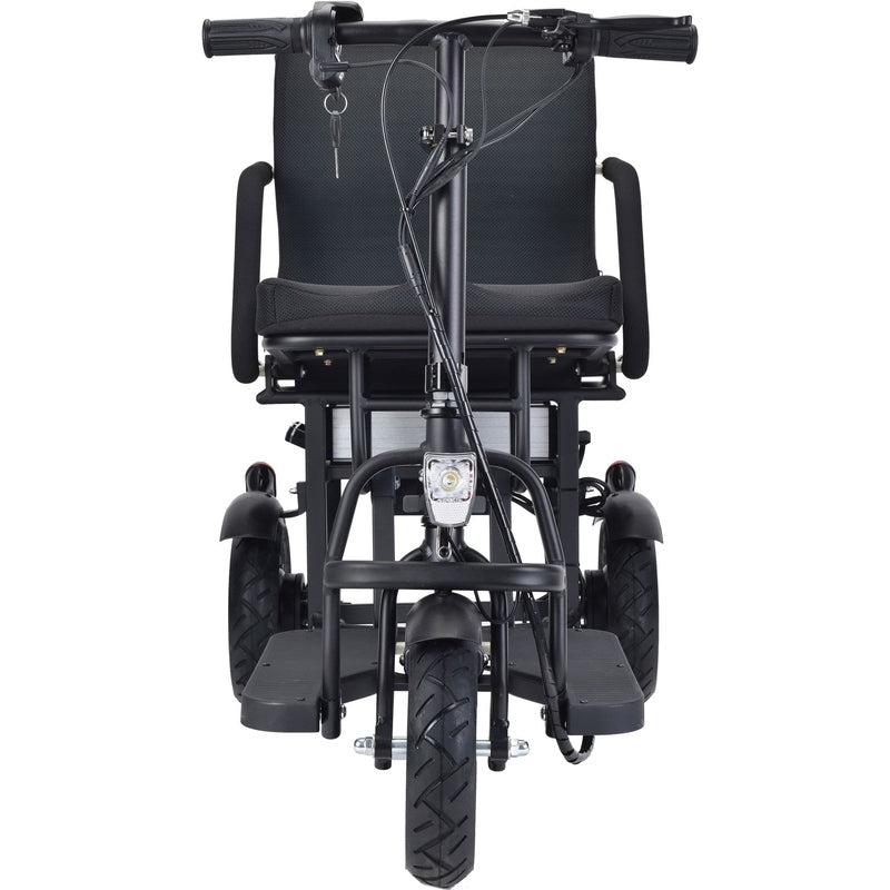 MotoTec Folding Mobility Electric Trike 48v 700w Dual Motor Lithium Black | My Garage Supplies