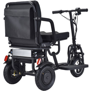 MotoTec Folding Mobility Electric Trike 48v 700w Dual Motor Lithium Black | My Garage Supplies