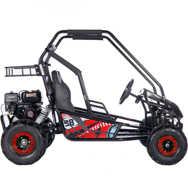 MotoTec Mud Monster XL 212cc 2 Seat Go Kart Full Suspension — My