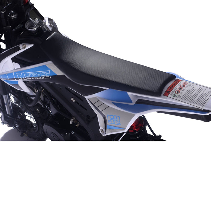 MotoTec Hooligan 72cc 4-Stroke Gas Dirt Bike Blue | My Garage Supplies