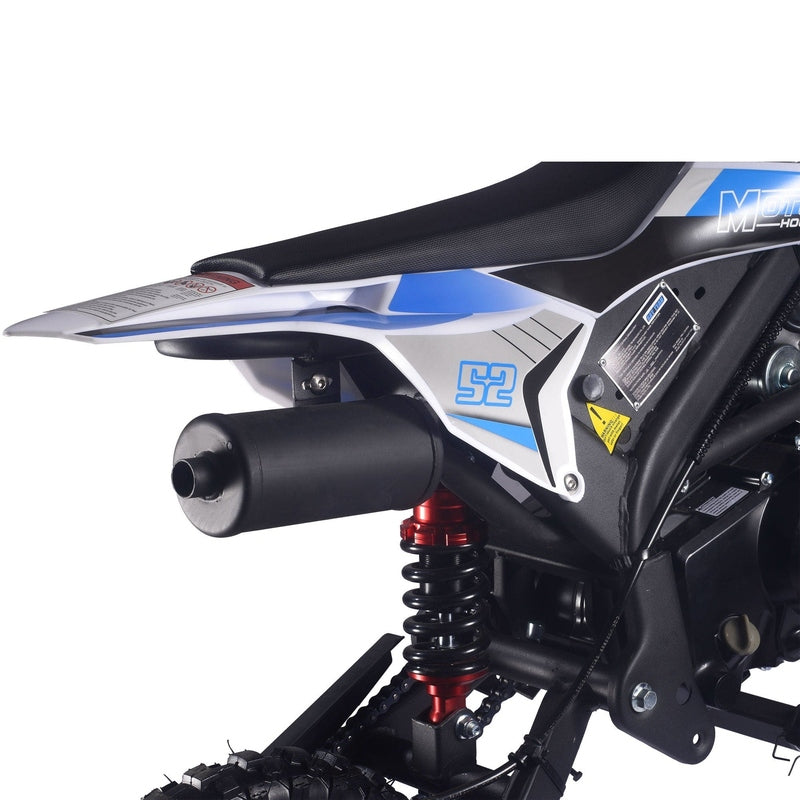 MotoTec Hooligan 72cc 4-Stroke Gas Dirt Bike Blue | My Garage Supplies