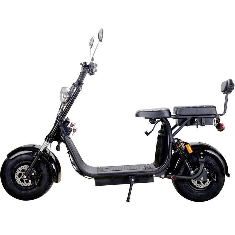 MotoTec Knockout 60v 2000w Lithium Electric Scooter Black | My Garage Supplies