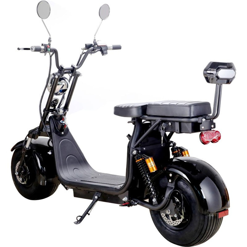 MotoTec Knockout 60v 2000w Lithium Electric Scooter Black | My Garage Supplies