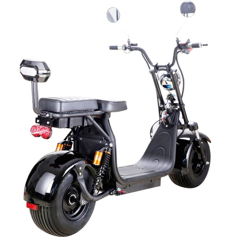 MotoTec Knockout 60v 2000w Lithium Electric Scooter Black | My Garage Supplies