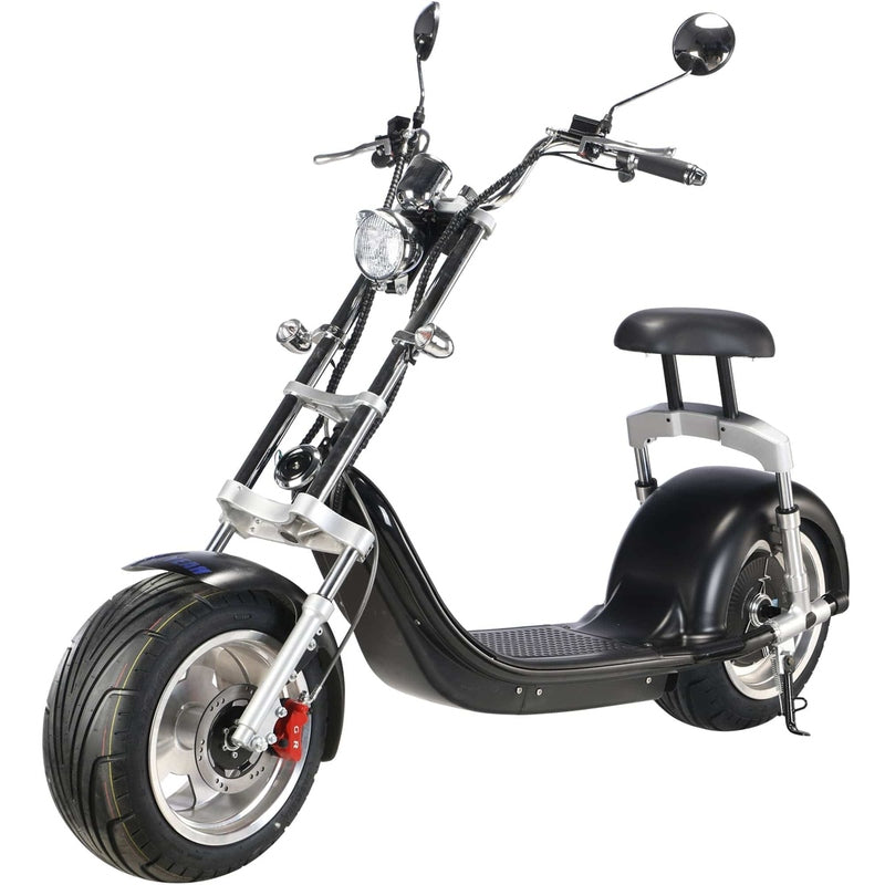 MotoTec Knockout 60v 2500w Lithium Electric Scooter Black | My Garage Supplies