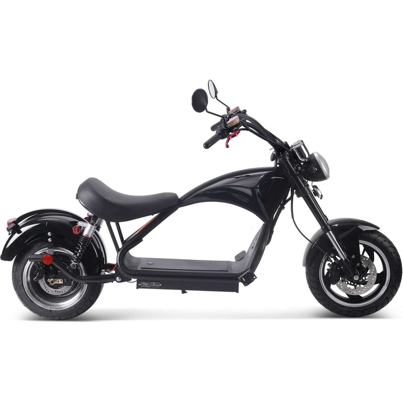 MotoTec Lowboy 60v 2500w Lithium Scooter Black | My Garage Supplies