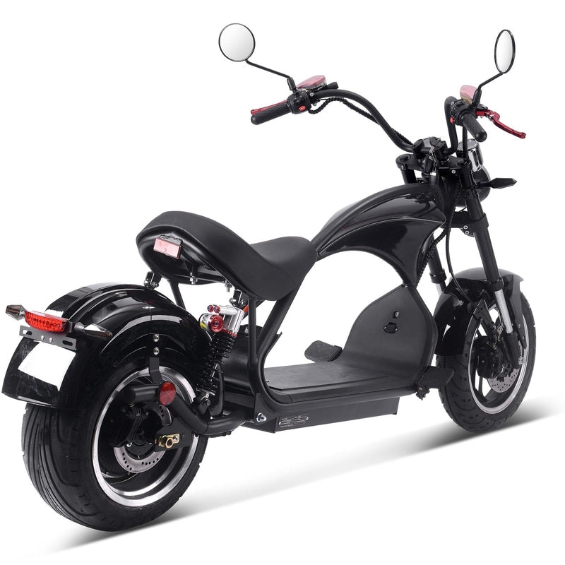 MotoTec Lowboy 60v 2500w Lithium Scooter Black | My Garage Supplies