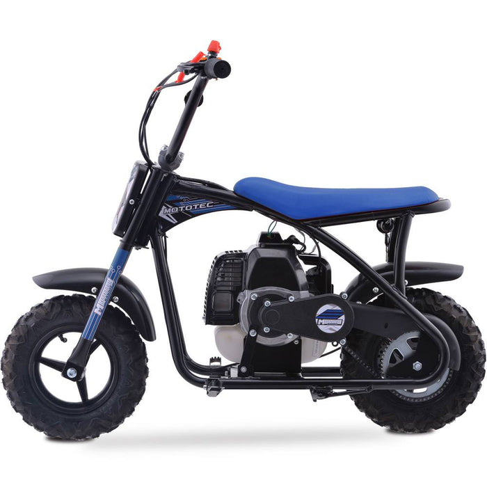 MotoTec Bandit 52cc 2-Stroke Kids Gas Mini Bike | My Garage Supplies