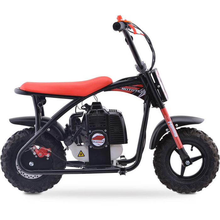 MotoTec Bandit 52cc 2-Stroke Kids Gas Mini Bike | My Garage Supplies