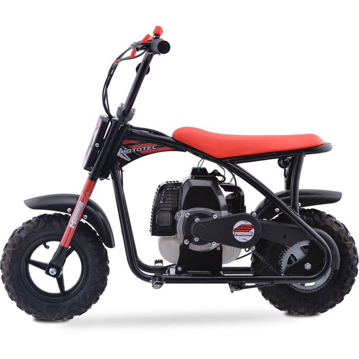 MotoTec Bandit 52cc 2-Stroke Kids Gas Mini Bike | My Garage Supplies