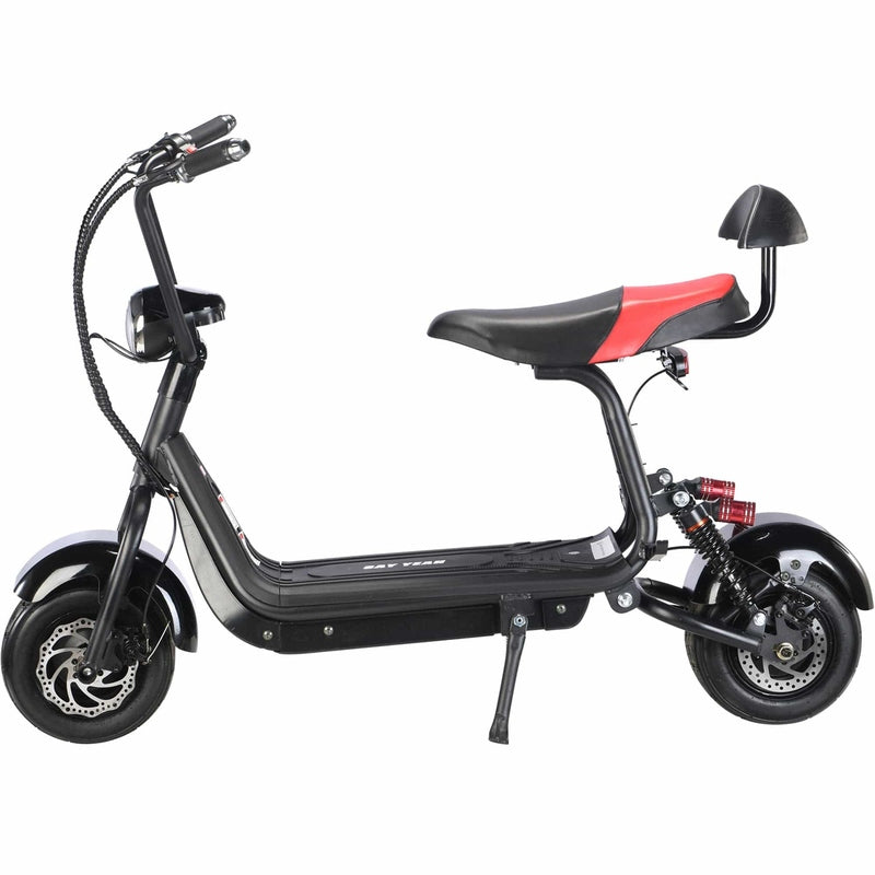 MotoTec Mini Fat Tire 48v 500w Electric Scooter Black | My Garage Supplies