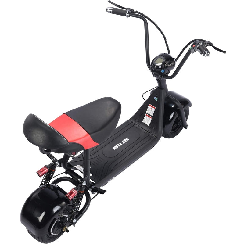 MotoTec Mini Fat Tire 48v 500w Electric Scooter Black | My Garage Supplies