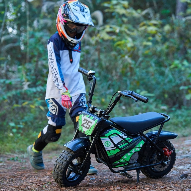 MotoTec 24v 250w Electric Mini Bike Black | My Garage Supplies