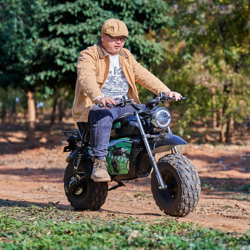 MotoTec 60v 1500w Electric Powered Mini Bike Lithium Black | My Garage Supplies