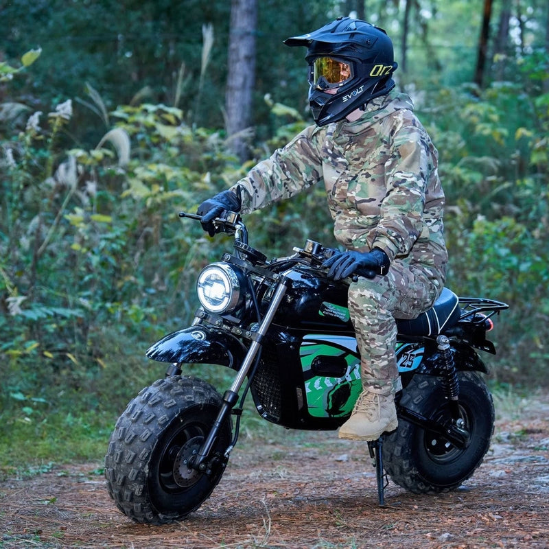 MotoTec 60v 1500w Electric Powered Mini Bike Lithium Black | My Garage Supplies