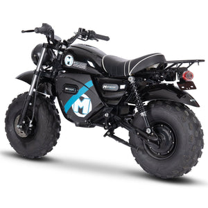 MotoTec 60v 1500w Electric Powered Mini Bike Lithium Black | My Garage Supplies