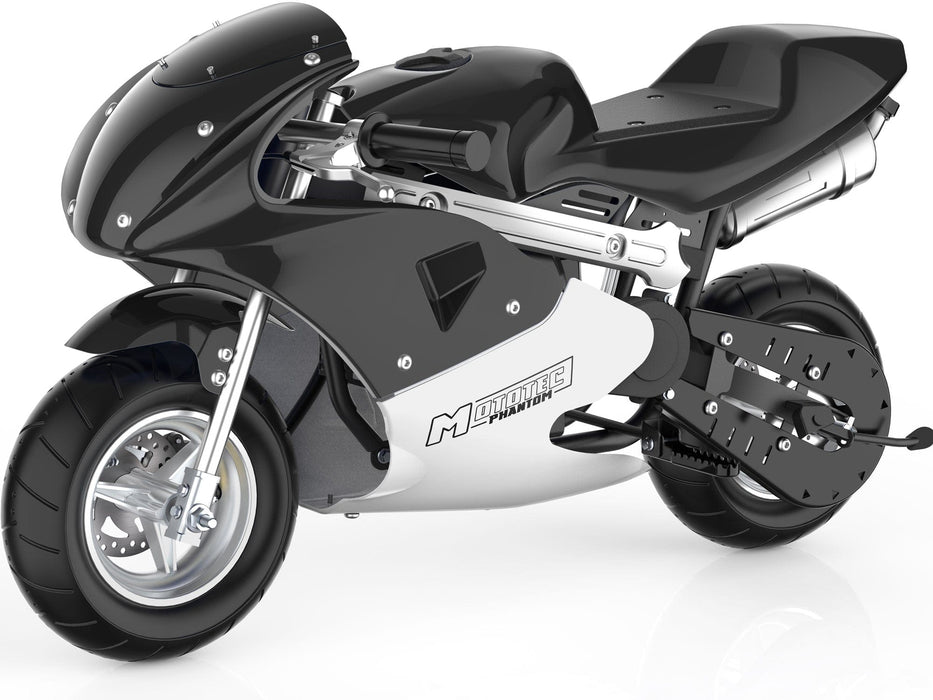 MotoTec Phantom Gas Pocket Bike 49cc 2-Stroke | My Garage Supplies