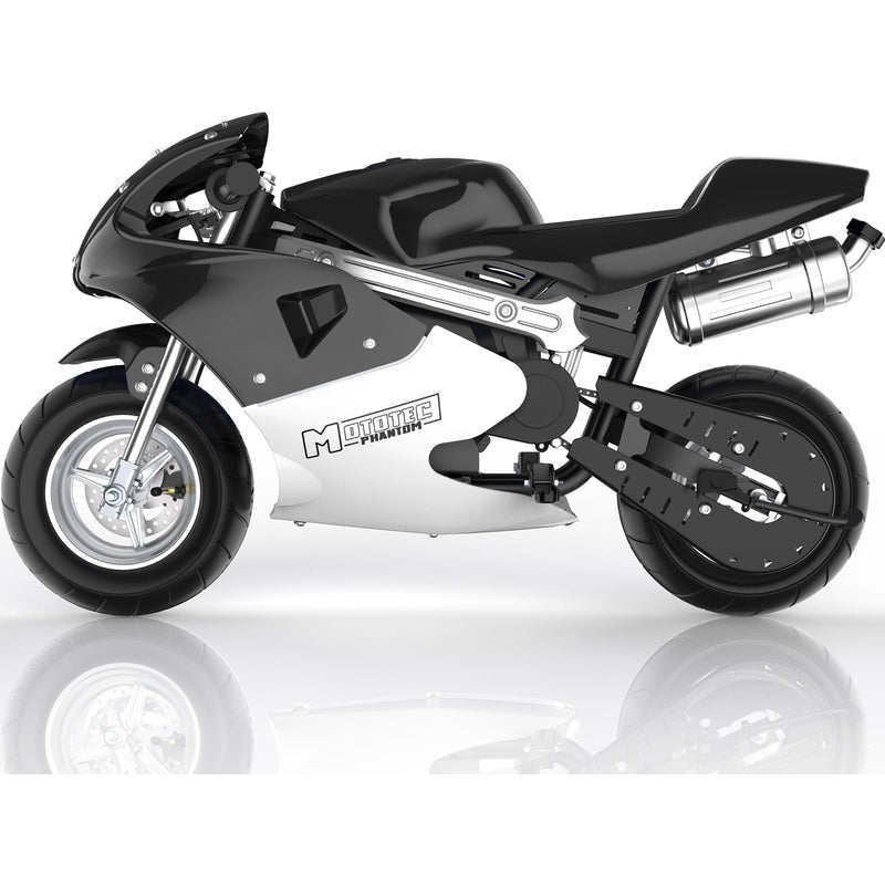 MotoTec Phantom Gas Pocket Bike 49cc 2-Stroke | My Garage Supplies