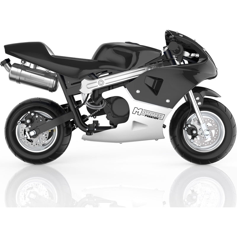 MotoTec Phantom Gas Pocket Bike 49cc 2-Stroke | My Garage Supplies