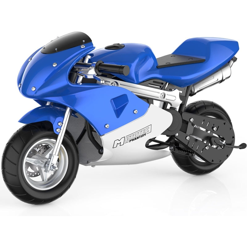 MotoTec Phantom Gas Pocket Bike 49cc 2-Stroke | My Garage Supplies