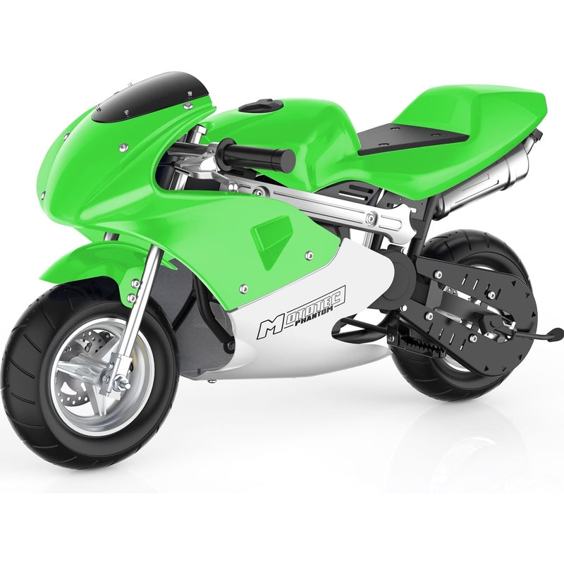 MotoTec Phantom Gas Pocket Bike 49cc 2-Stroke | My Garage Supplies