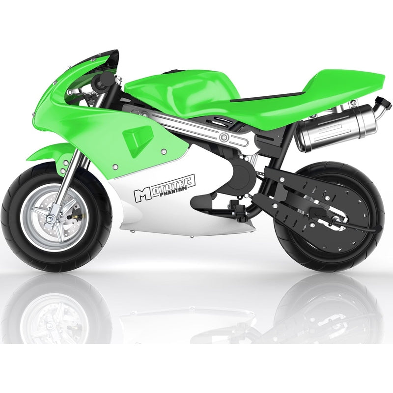 MotoTec Phantom Gas Pocket Bike 49cc 2-Stroke | My Garage Supplies