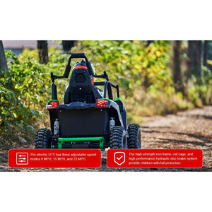 MotoTec Raider Kids UTV 48v 1200w Full Suspension | My Garage Supplies