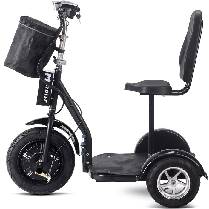 MotoTec Electric Trike 48v 1000w Lithium Black | My Garage Supplies