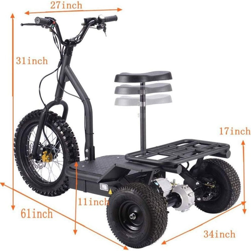 MotoTec Electric Trike 48v 1200w | My Garage Supplies