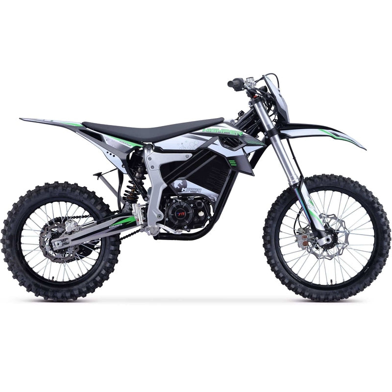 MotoTec Venom 72v 12000w 50ah Electric Dirt Bike White | My Garage Supplies
