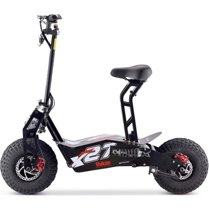 MotoTec Vulcan 48v 1600w Electric Scooter Black | My Garage Supplies